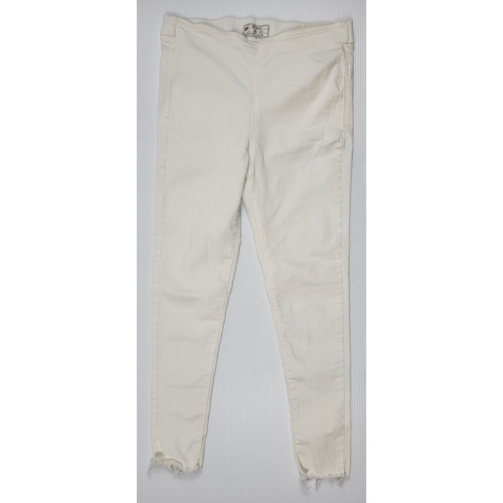 Free People FP White Pull Up Pants‎ Womens 28W 6155-16515125